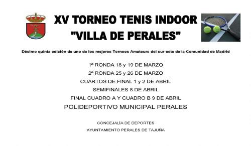 XV TORNEO DE TENIS INDOOR VILLA DE PERALES